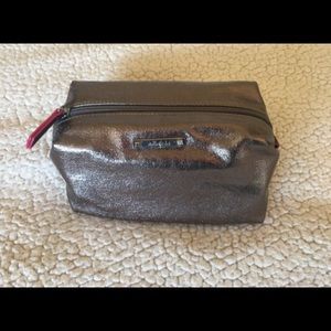 Stella and Dot metallic  cosmetic pouch